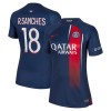 Original Fußballtrikot Paris Saint-Germain 2023-24 R.Sanches 18 Heimtrikot Für Damen